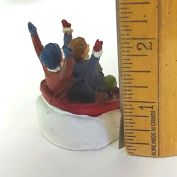 Children at Play Holiday Miniatures for your Winter Village - Picture 6 of 9